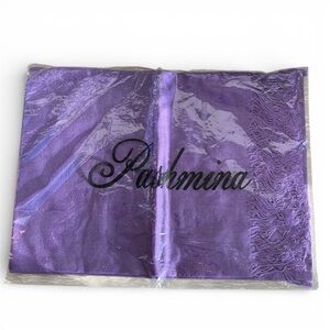 Purple Lavender Pashmina Scarf Shawl New Unused